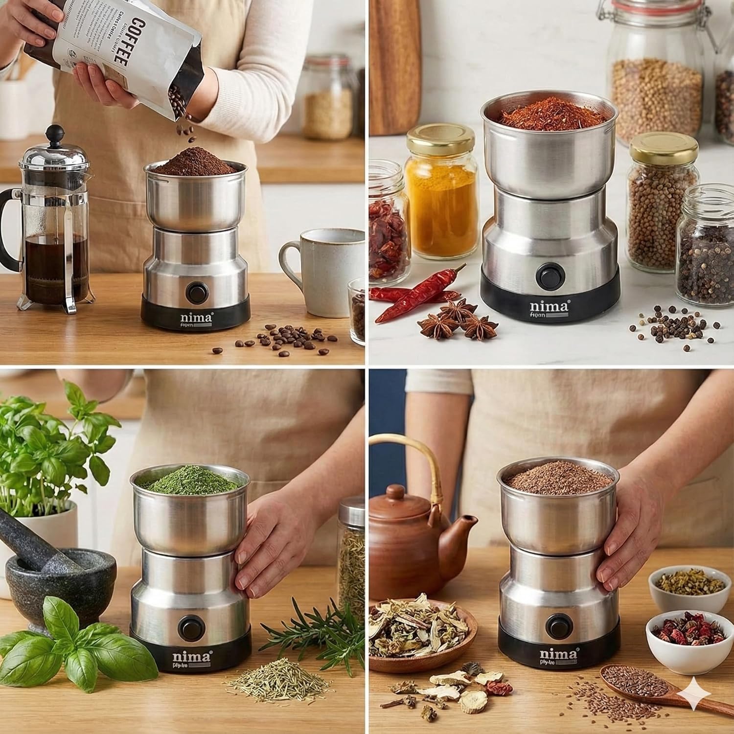 Portable Electric Grinder for Masala , Coffee Beans & Dry Ingredients