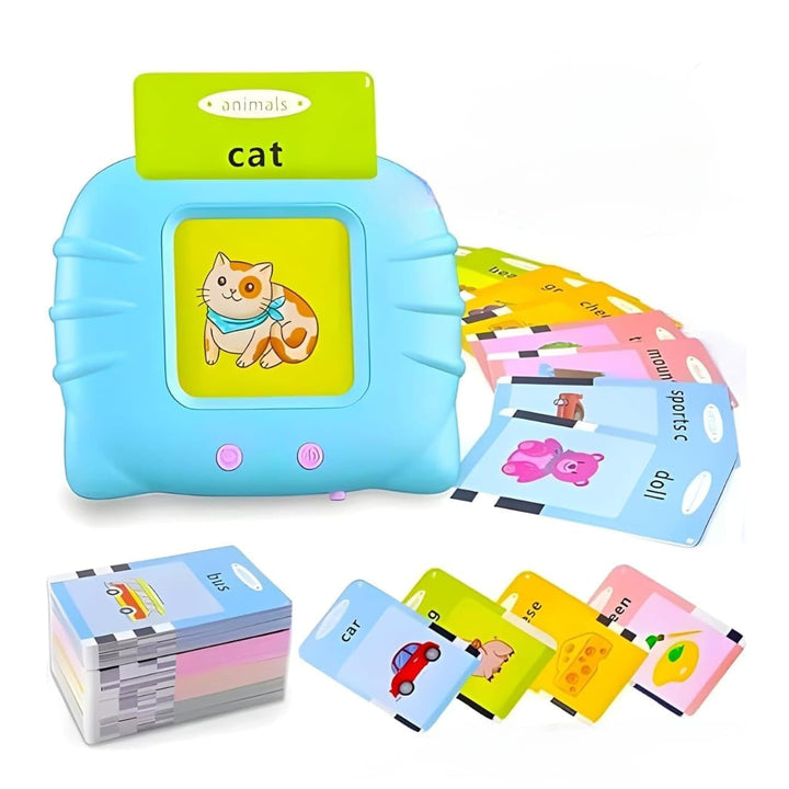 Card Early Education Learning Device |Talking Toy Flash Card for Kids Language 224 Words |Re-Chargeable Education Machine with Sound Effects Words Card Reading Learning Device For 3+ Years Kids