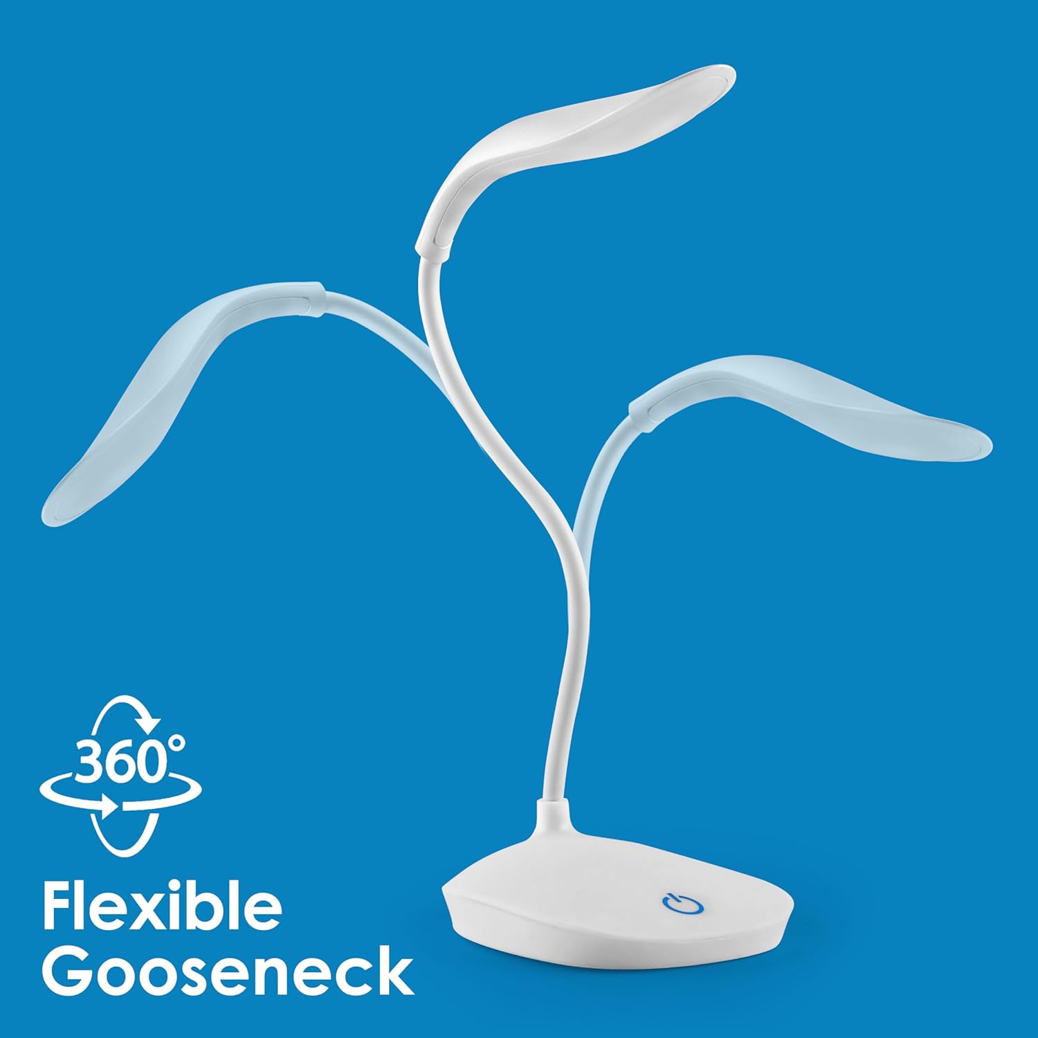 LED Study Lamp Rechargeable,Table Lamp for Study Room, Desk Lamp Light with 3 Brightness Levels,Portable USB Table Light,Study Table Lamp for Students,Reading & Work at Home,White