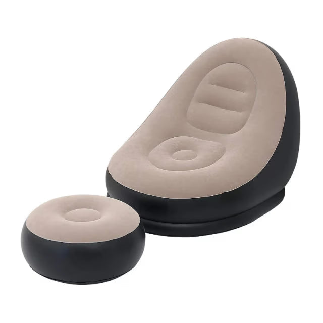 Portable Inflatable Air Sofa, Lounge Chair With Pump For Indoor Outdoor Use