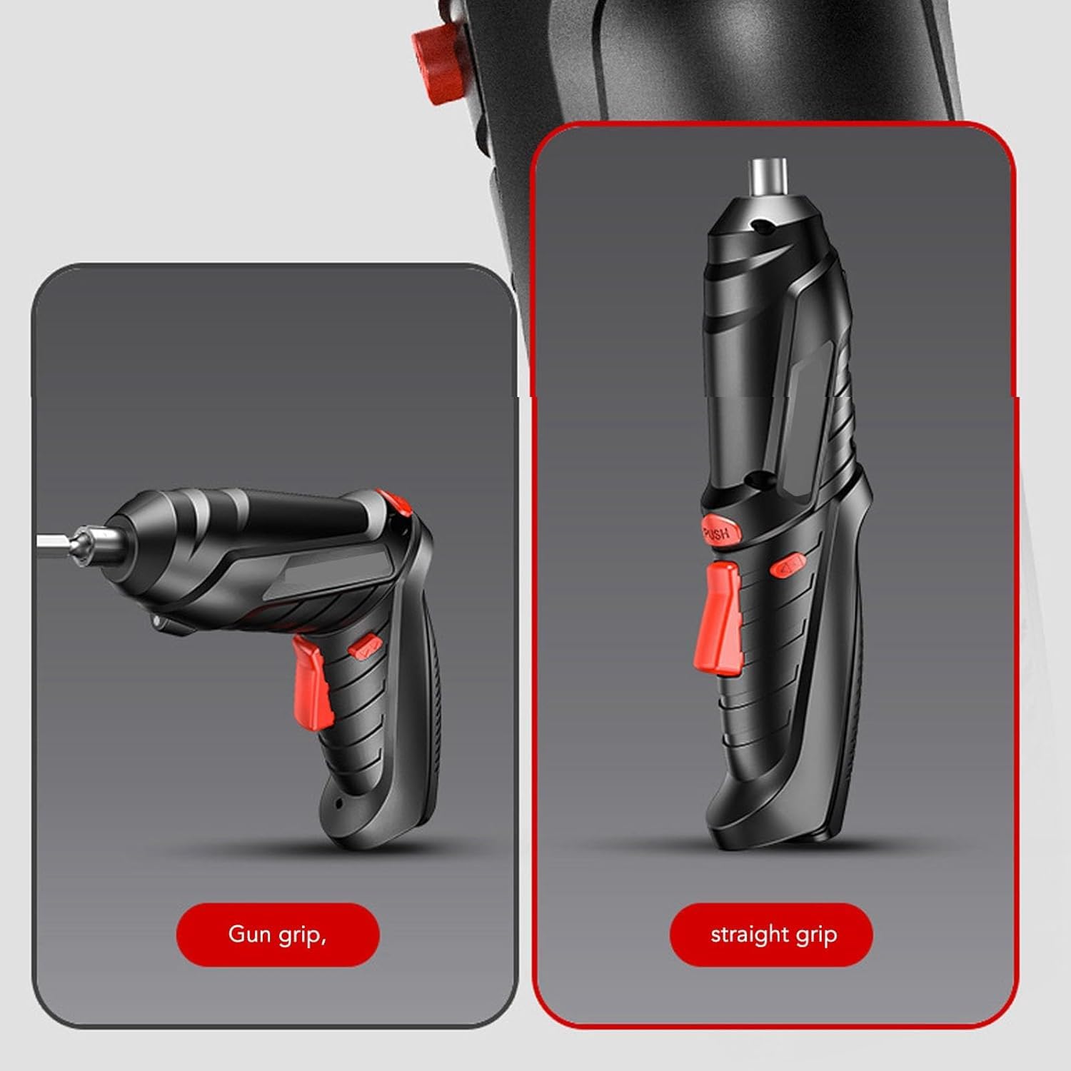 47 Pcs Electric Screwdriver Set | Cordless Rechargeable 4.2V 3.2Nm Screwdriver with LED Light USB Charging Rotation Function & Portable Case for Home DIY Repair