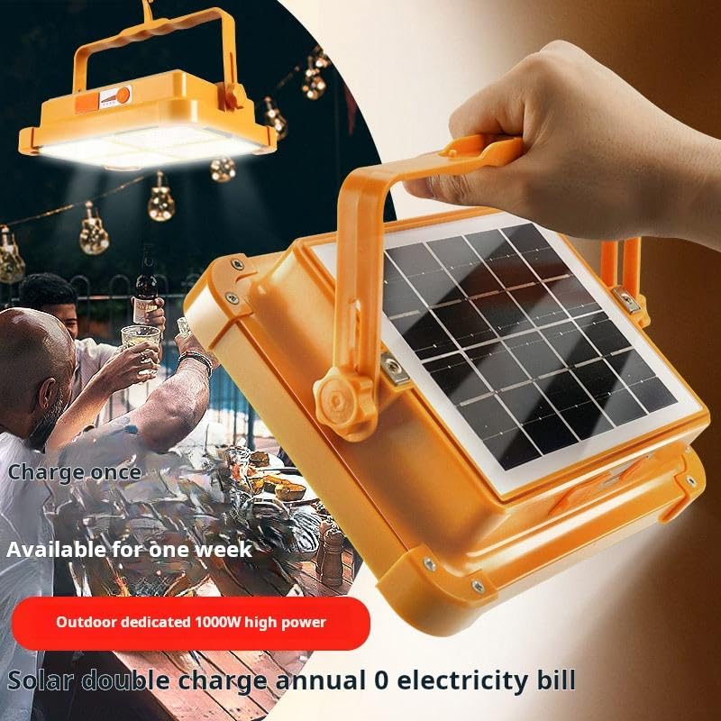 High-Brightness Solar LED Flood Light with Power Bank