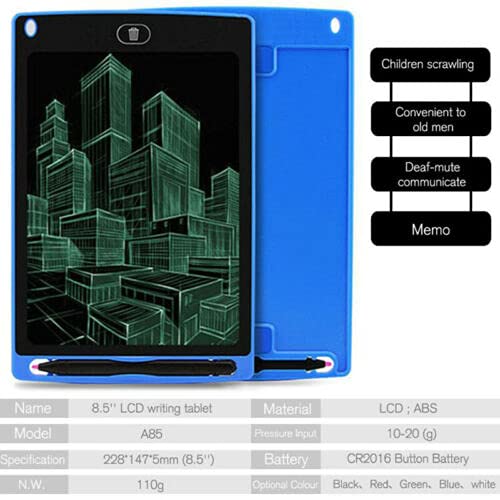 LCD Writing Tablet 8.5 Inch E-Note Pad LCD Writing Tablet, Kids Drawing Pad 8.5 Inch Doodle Board, Toddler Boy and Girl Learning Gift for 3 4 5 6 Years Old.