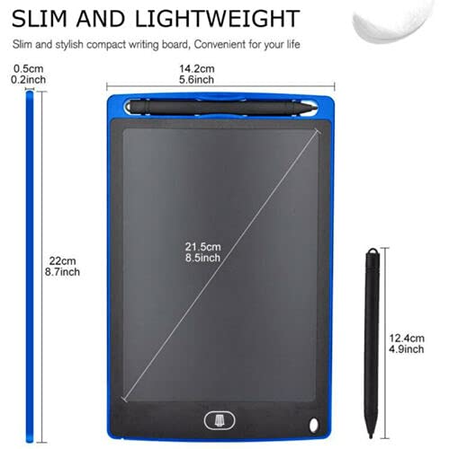 LCD Writing Tablet 8.5 Inch E-Note Pad LCD Writing Tablet, Kids Drawing Pad 8.5 Inch Doodle Board, Toddler Boy and Girl Learning Gift for 3 4 5 6 Years Old.
